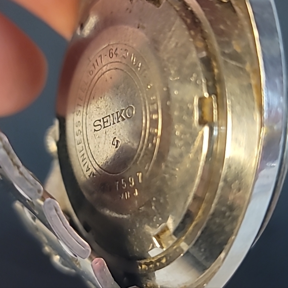 Vintage 1971 Seiko 6117 6410 Navigator Timer Manual Wind Men's Watch - Picture 4 of 11